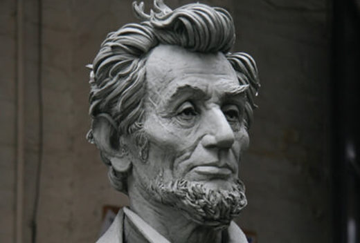 Frank Porcu's sculpture of Abraham Lincoln
